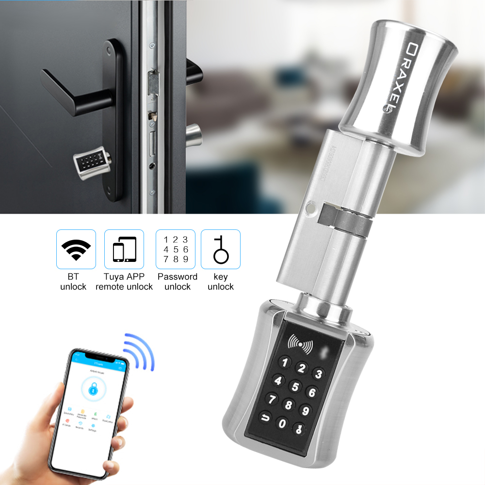 Oraxel Smart Door Lock Electronic Cylinder EY-F205TT
